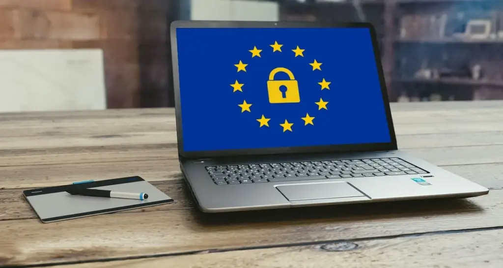 User reviewing data privacy settings on AI software dashboard